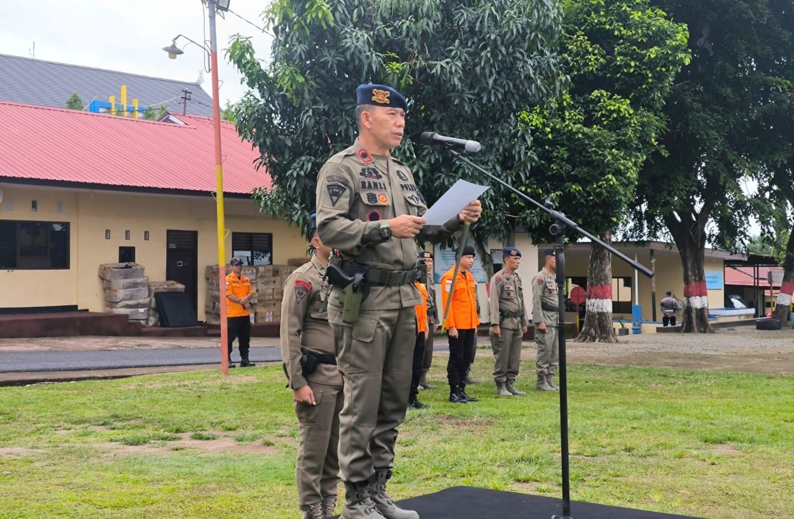 Batalyon B Pelopor Satuan Brimob Polda Sulsel Gelar Latihan Gabungan Antisipasi Bencana Alam