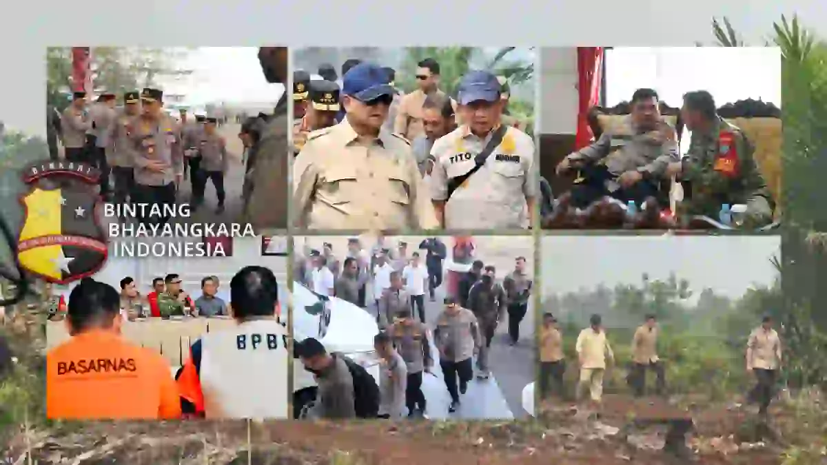 Kapolda Kalbar Sambut Kunjungan Presiden Prabowo dan Kapolri untuk Tinjau Penanganan Karhutla di Kalbar.