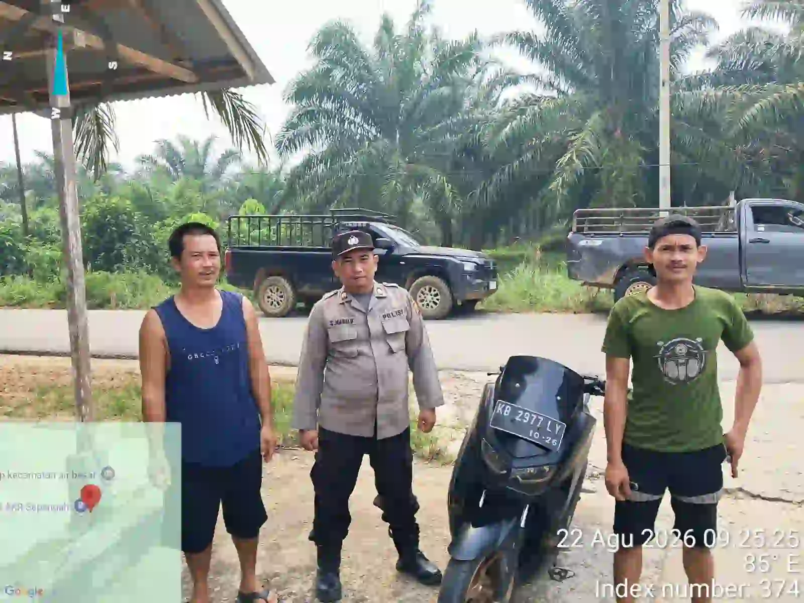 Patroli Siang Tak Sekadar Jaga Kamtibmas, Polisi Air Besar Sambangi Warga dan Ingatkan Bahaya Kabut Asap.
