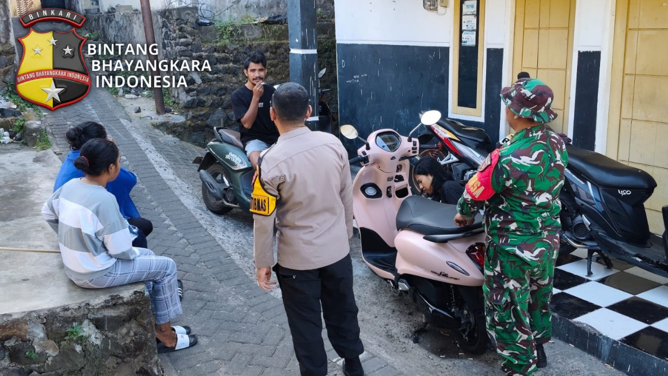Respon Laporan Warga, Bhabinkamtibmas Dan Bhabinsa Gelar Sambang di Bastiong Talangame
