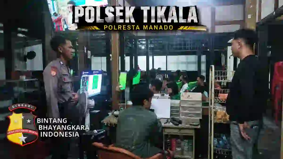 Polisi Turun Malam-Malam, Tempat Nongkrong dan Usaha Jadi Sasaran KRYD Polsek Tikala.