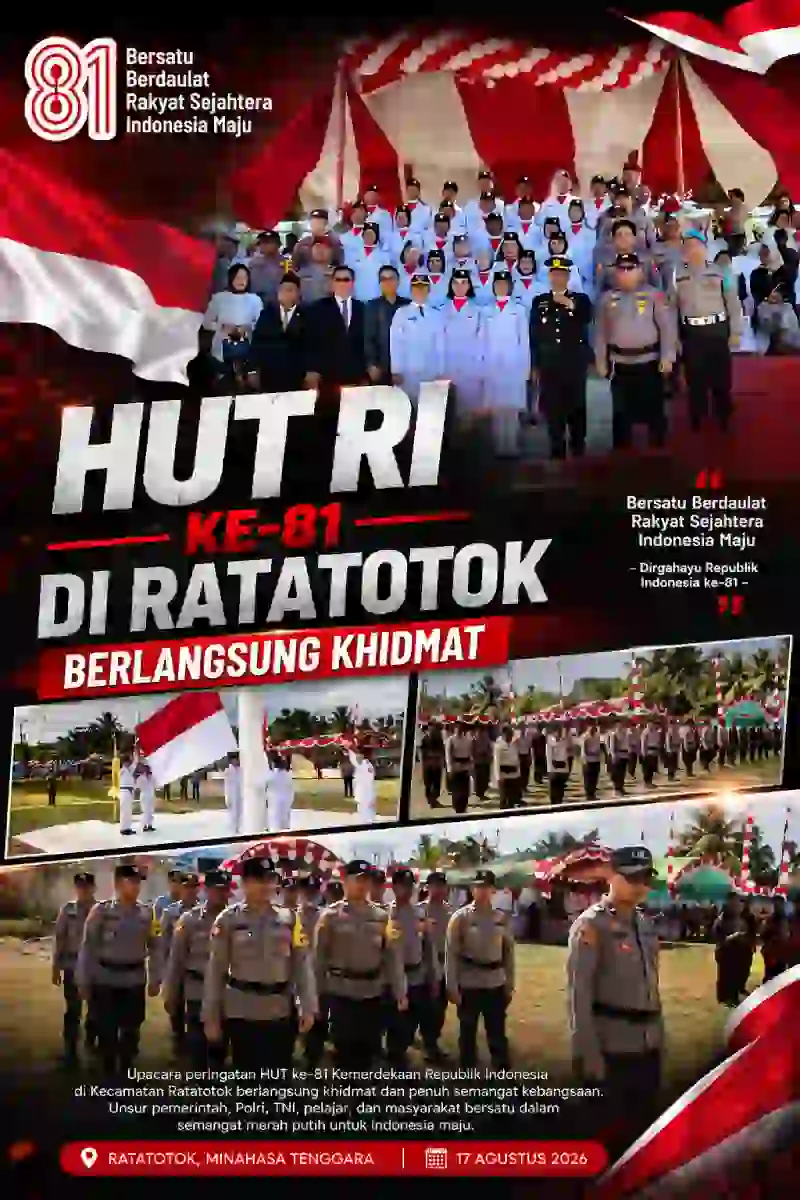 HUT RI KE-81 Di Ratatotok: Upacara Khidmat, Semangat Kemerdekaan Menggema!