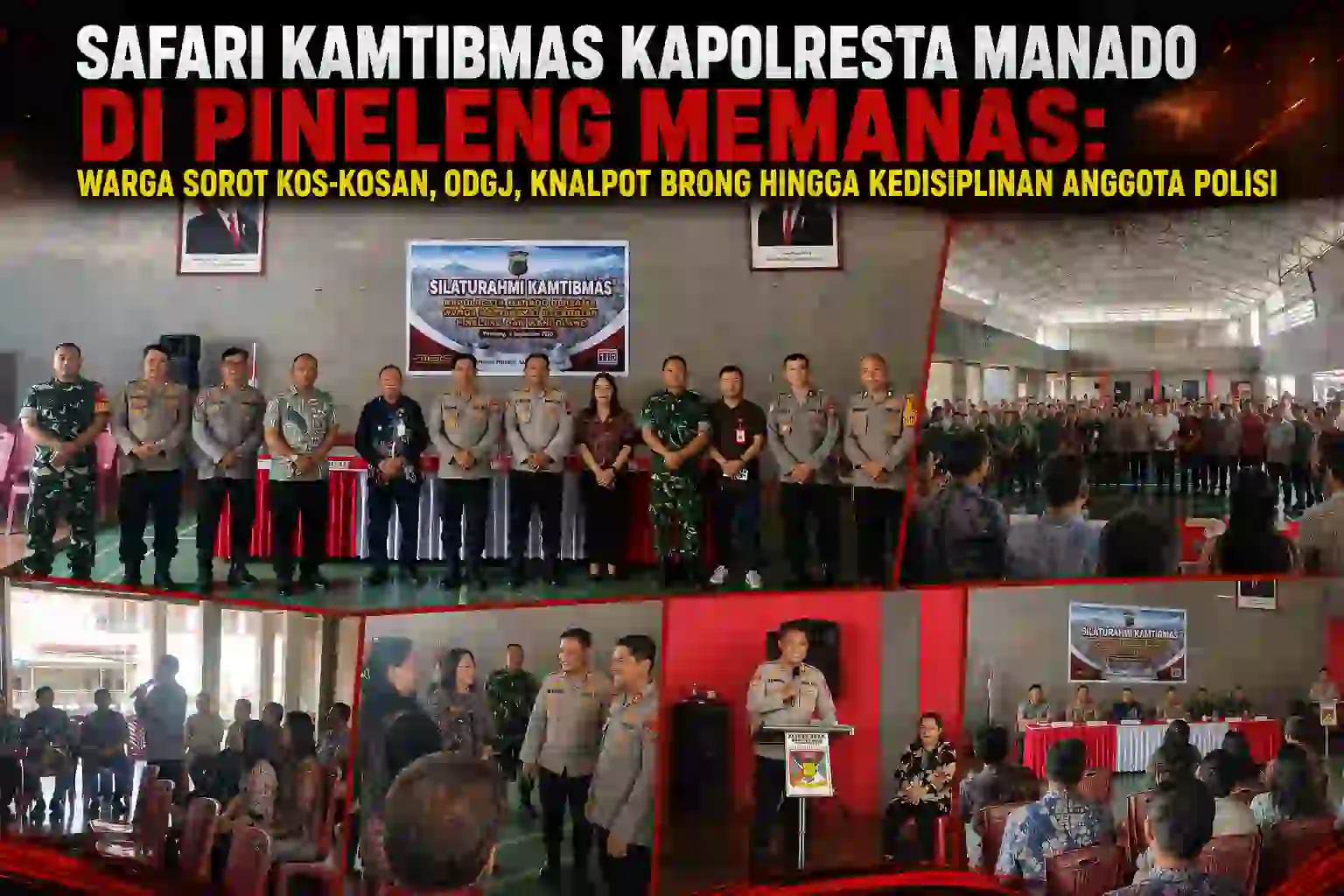 SAFARI KAMTIBMAS KAPOLRESTA MANADO DI PINELENG MEMANAS: WARGA SOROT KOS-KOSAN, ODGJ, KNALPOT BRONG HINGGA KEDISIPLINAN ANGGOTA POLISI.