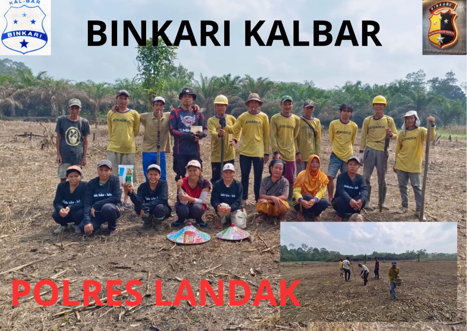 Dukung Ketahanan Pangan, Polsek Meranti Pantau Progres Tanaman Jagung Mandiri Seluas 2 Hektare.