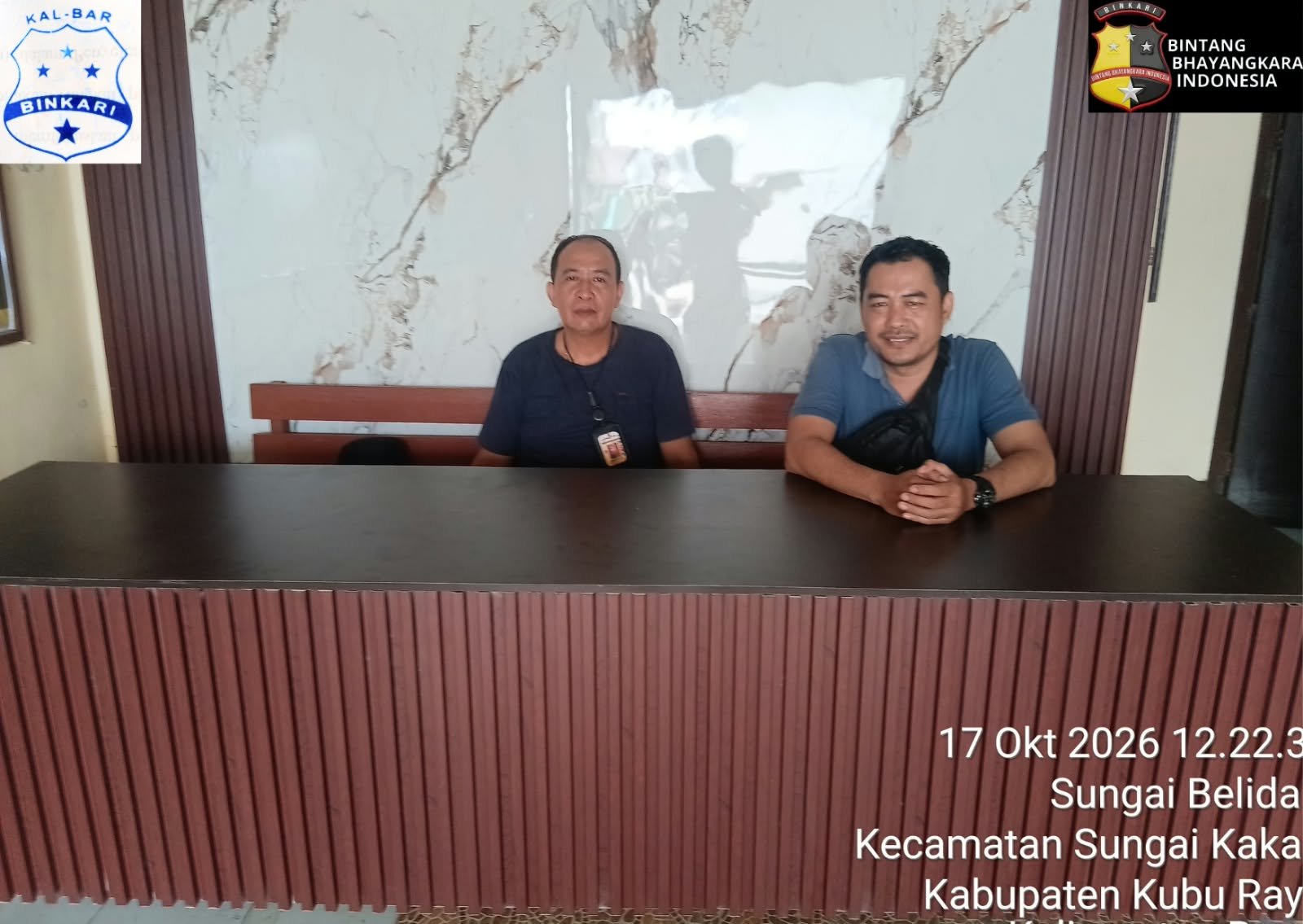 KAPERWIL BINTANG BHAYANGKARA INDONESIA KALBAR MERAPAT KE POLSEK KAKAP POLRES KUBU RAYA POLDA KALBAR, SINERGI MEDIA–APH.