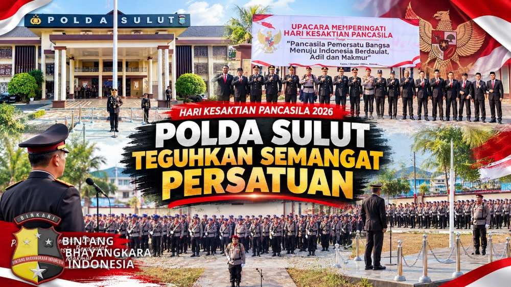Hari Kesaktian Pancasila 2026, Polda Sulut Teguhkan Semangat Persatuan.